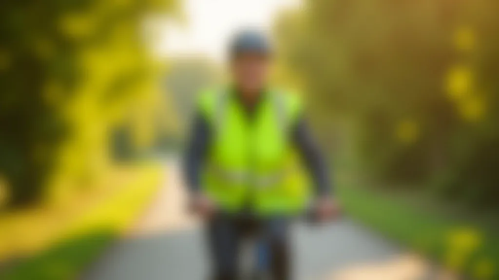 Woman on a bicycle outdoors, smiling at camera, wearing cycling gear